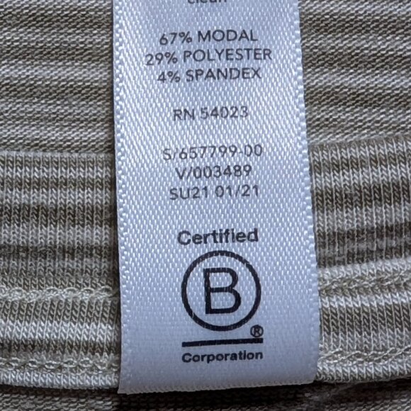 Athleta Cloudlight Striped Muscle Tank Top in Whisper Stripe Shadow Olive - Picture 5 of 14